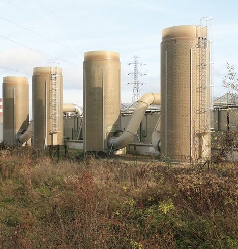 Industrial water storage tanks