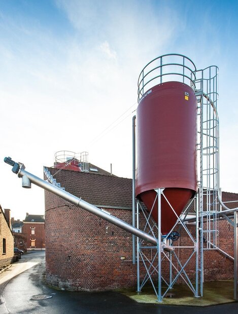 Silo for brewery
