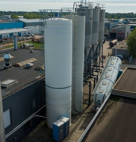 Silo de stockage granulés plastiques