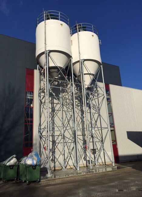 Silos für Mehl, Salz oder Zucker